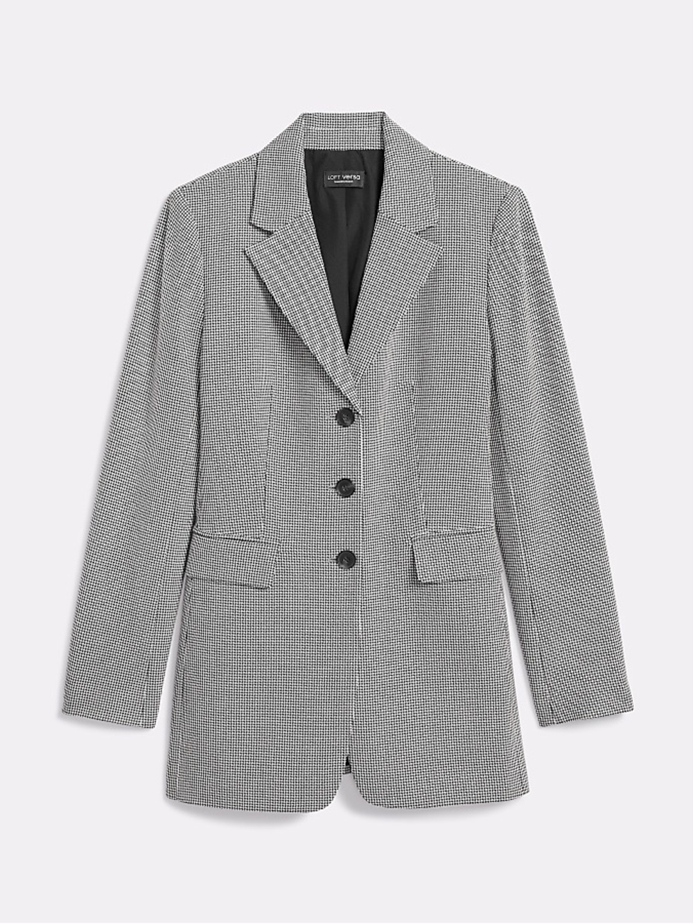 NWT ANN TAYLOR LOFT Versa Seasonless Stretch Blazer in Mini Houndstooth